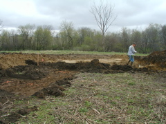 Footing Forms being Set