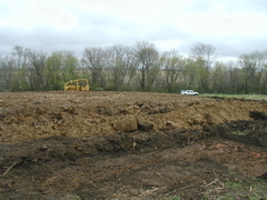 Footing Forms being Set