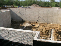 Basement Walls Waterproofed, Plumbing ROugh In