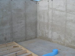 Basement Exterior Walls Framed