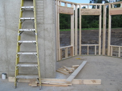 Basement Exterior Walls Framed