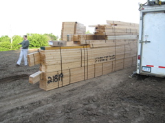 Roofing Trusses Arrive