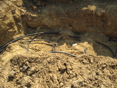 Geothermal Ground Loop Trenches