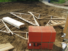 Roof Truses Ready to Install