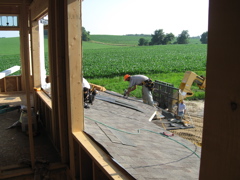 Shingles Being Installed