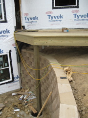 Retaining Wall and Deck