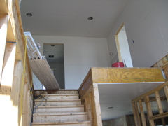 Stairs Drywall Hung