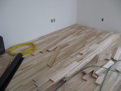 Office Wood Floor in Progress