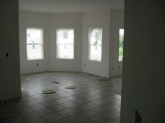 Tile Laid in Kitchen and Nook