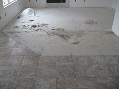 Removing Mislaid Cement board