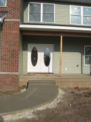 Front Walk and Steps Poured