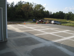 Parking Pad Poured
