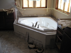 master bath Tub Tile Work