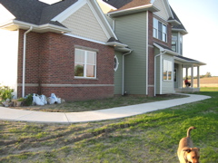 Front Walk before landscaping